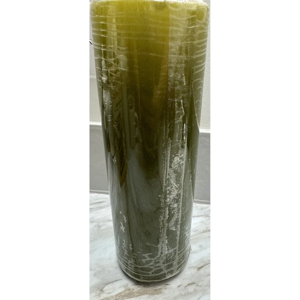 Vtg Wedgefield Candle Retro 60s 70s Green 3